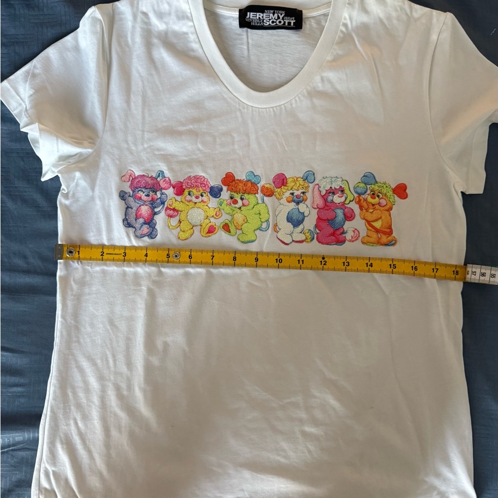 Jeremy Scott Women Colorful Bear Graphic Tee